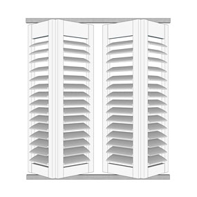 Buiten shutter - Vouwrailsysteem