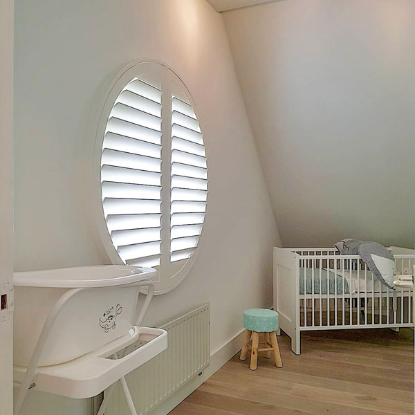 Shutters voor speciale vormen (o.a. ronde en schuine ramen)