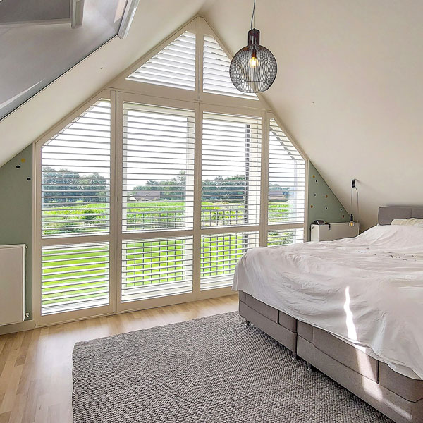 Shutters voor speciale vormen (o.a. ronde en schuine ramen)