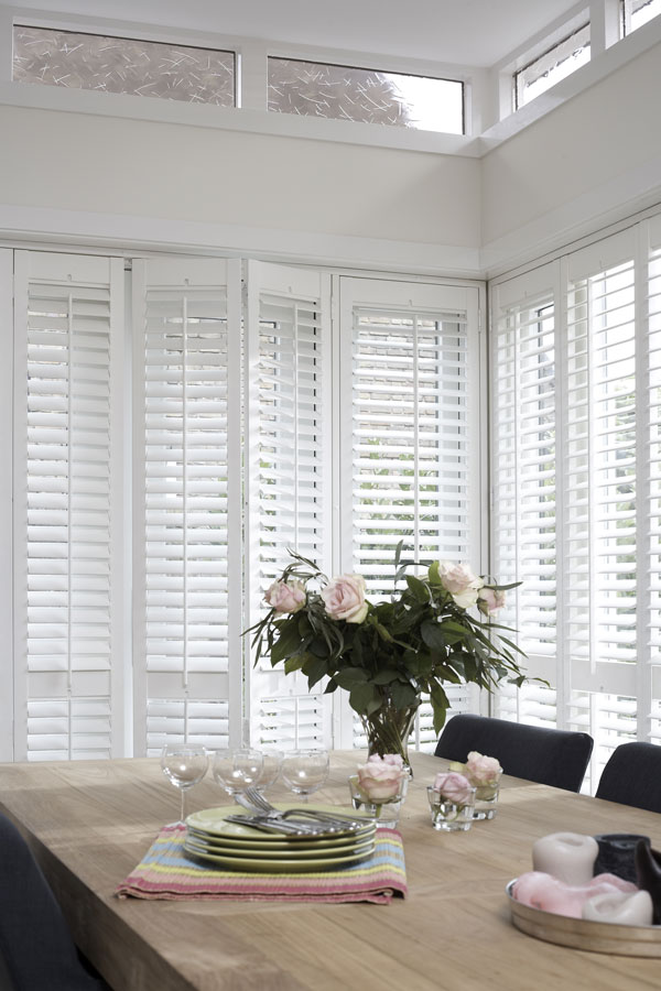 Shutters in de eetkamer