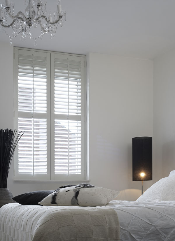 Shutters in slaapkamer